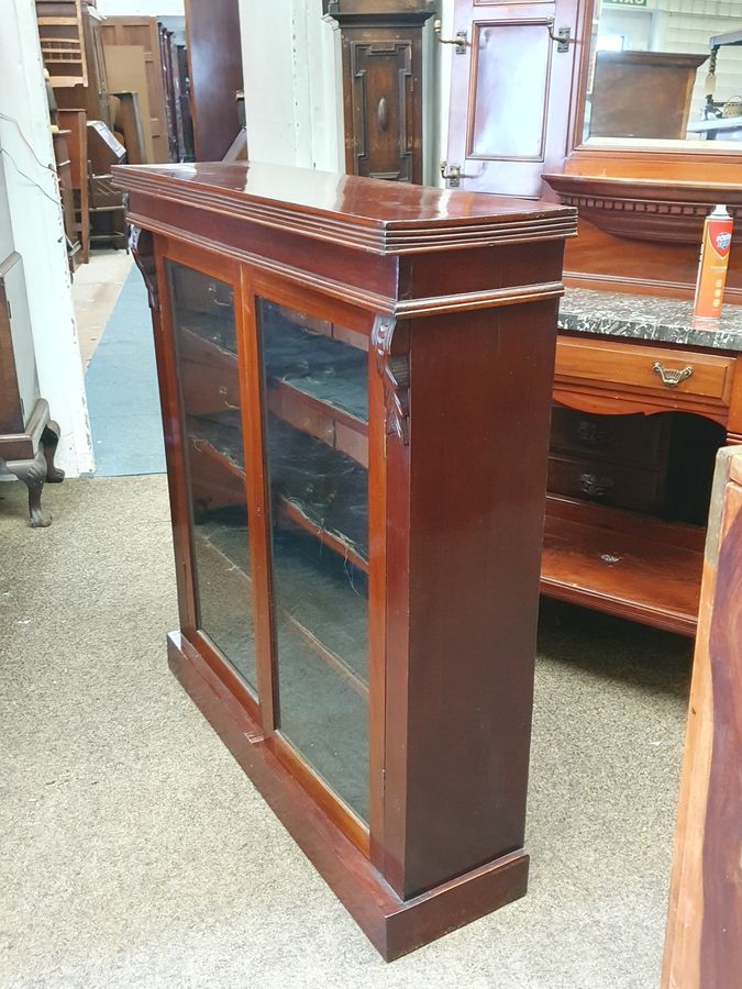 Antique Antique Victorian Bookcase Cabinet 