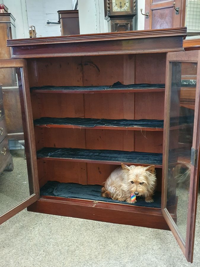 Antique Antique Victorian Bookcase Cabinet 