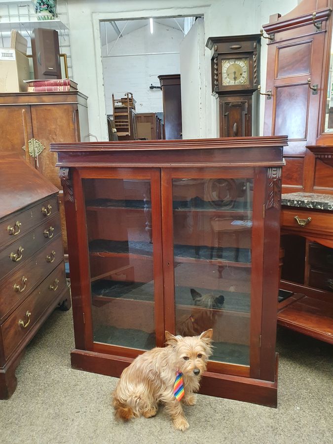 Antique Antique Victorian Bookcase Cabinet 