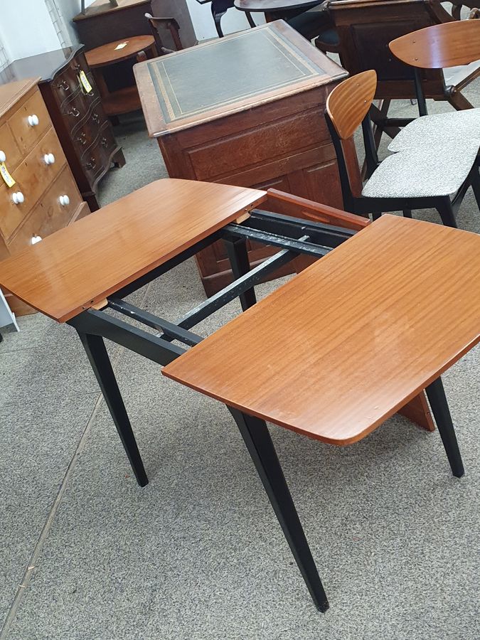 Antique Good Retro Nathan Dining Table 6 Chairs 