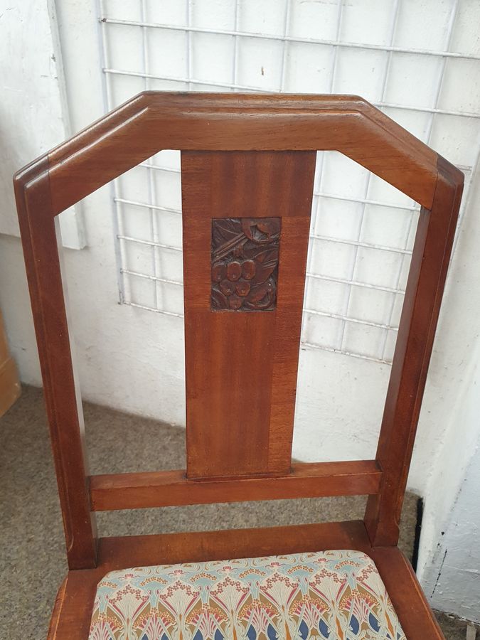 Antique Good Antique Art Deco 1930's Set of Six Dining Chairs 