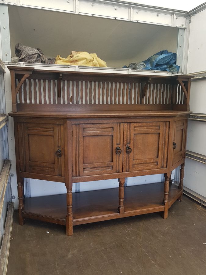 Good Antique Arts & Crafts Liberty Oak Sideboard Cabinet Dresser