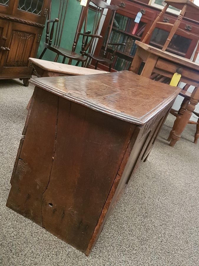 Antique Antique Georgian Oak Box Chest