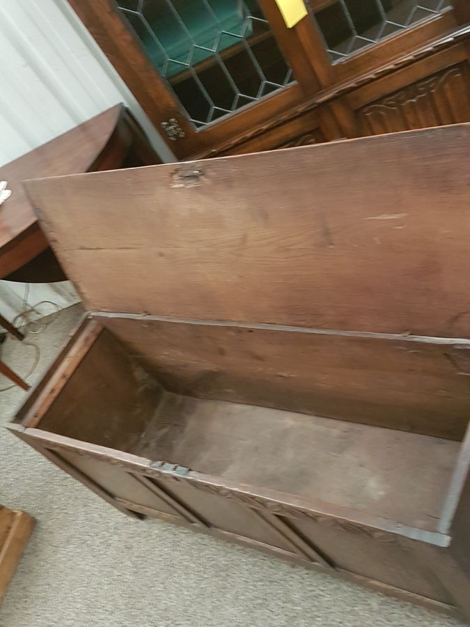 Antique Antique Georgian Oak Box Chest