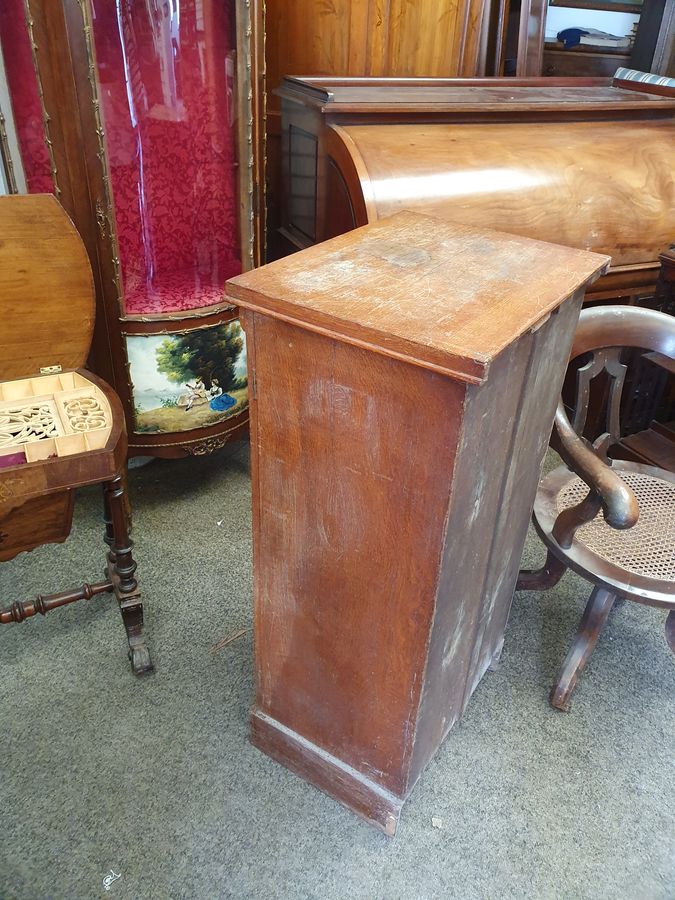 Antique Antique Victorian Wellington Chest of Drawers 