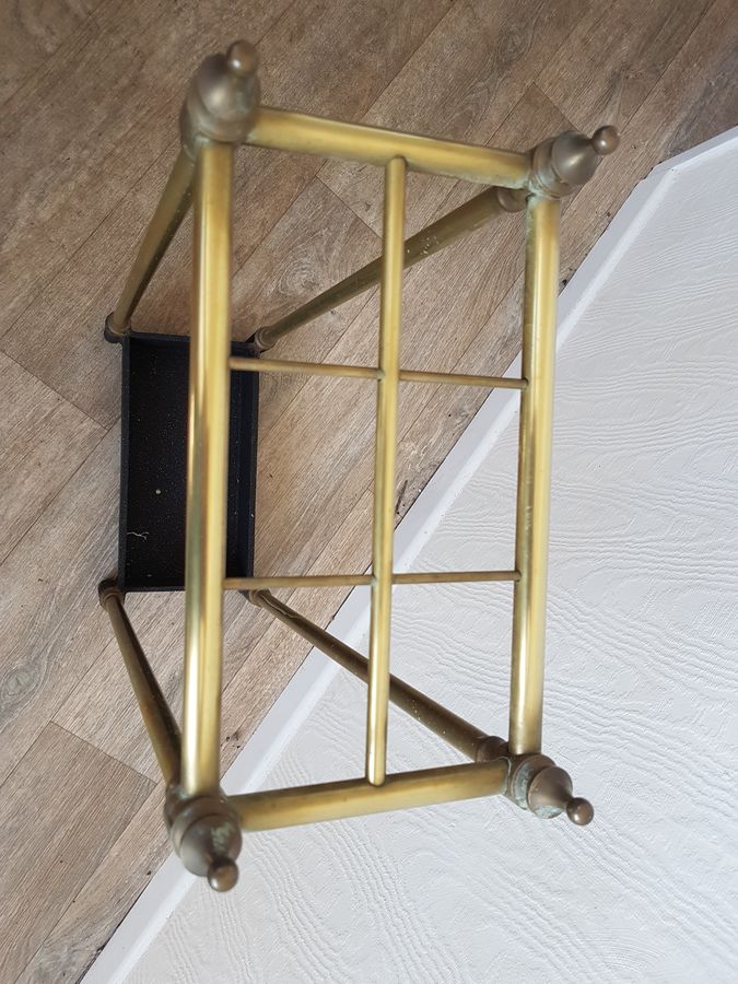 Antique Small Antique Brass Stick Stand 