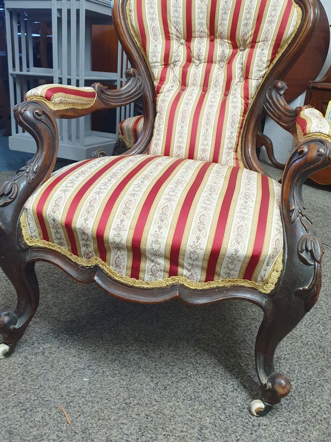 Antique Antique Pair of Victorian Chairs 