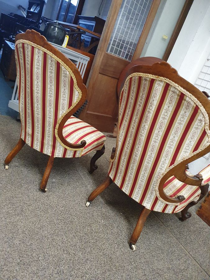 Antique Antique Pair of Victorian Chairs 