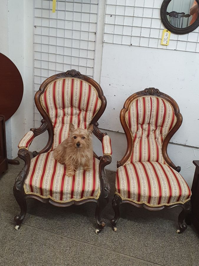 Antique Antique Pair of Victorian Chairs 