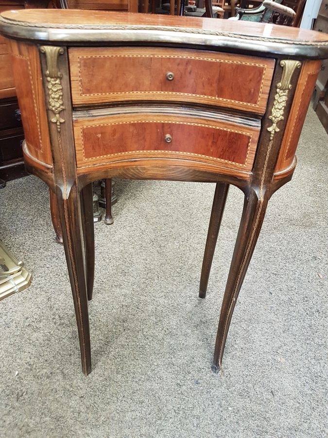 Antique Small French Kidney Table