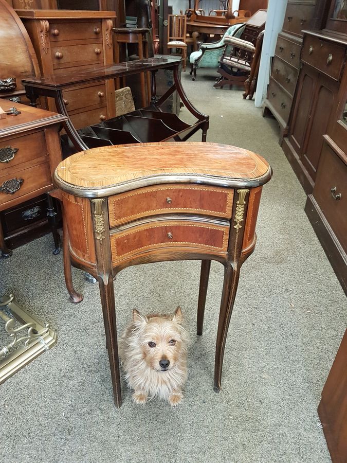 Antique Small French Kidney Table