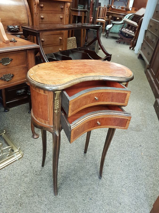 Antique Small French Kidney Table