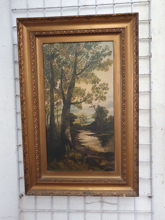 Antique Pair of Antique Paintings 