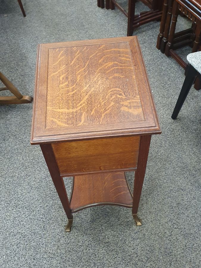 Antique Good Small Antique Sewing Box Work Table 