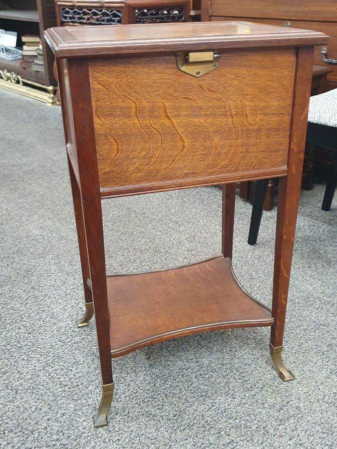 Antique Good Small Antique Sewing Box Work Table 