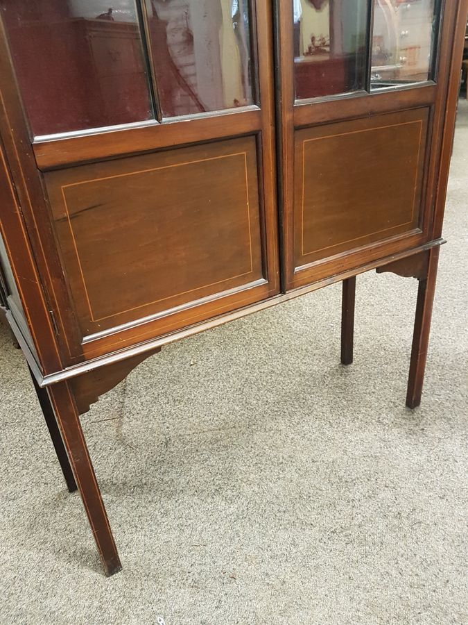 Antique Antique Edwardian Display Cabinet 