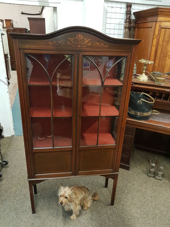 Antique Antique Edwardian Display Cabinet 