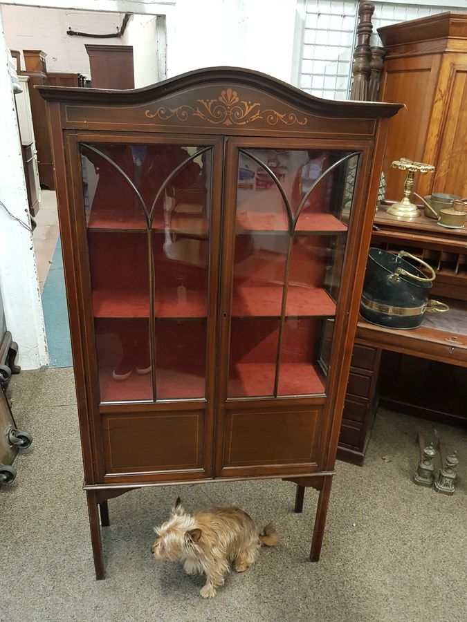 Antique Antique Edwardian Display Cabinet 