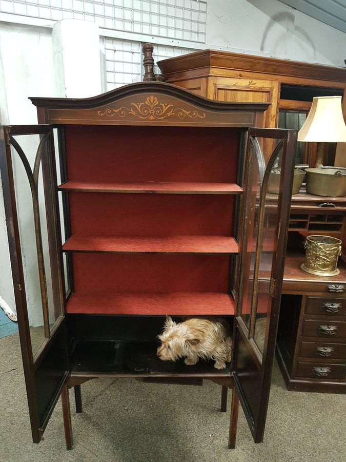 Antique Antique Edwardian Display Cabinet 