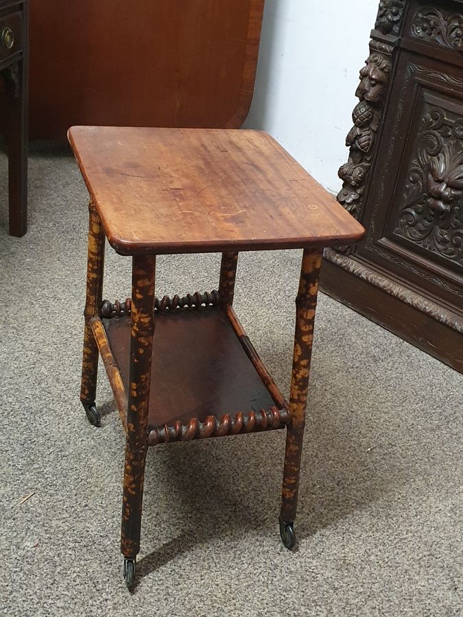 Antique Good Small Antique Bamboo Table