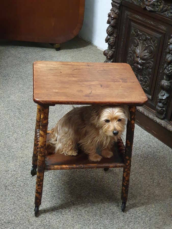 Antique Good Small Antique Bamboo Table