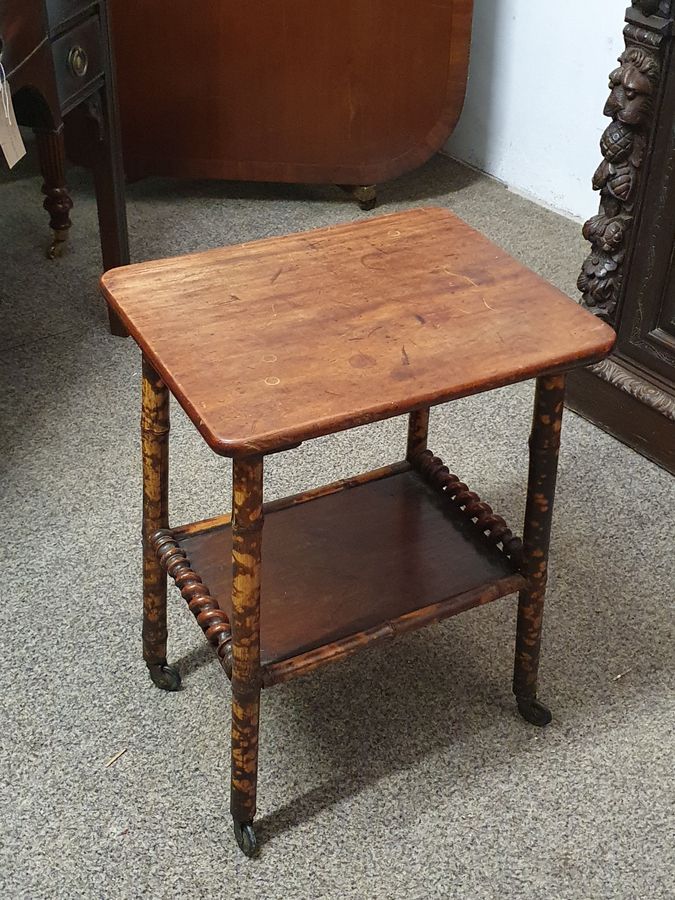 Antique Good Small Antique Bamboo Table