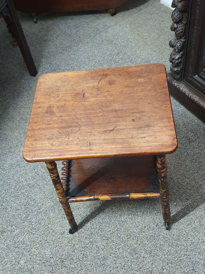 Antique Good Small Antique Bamboo Table