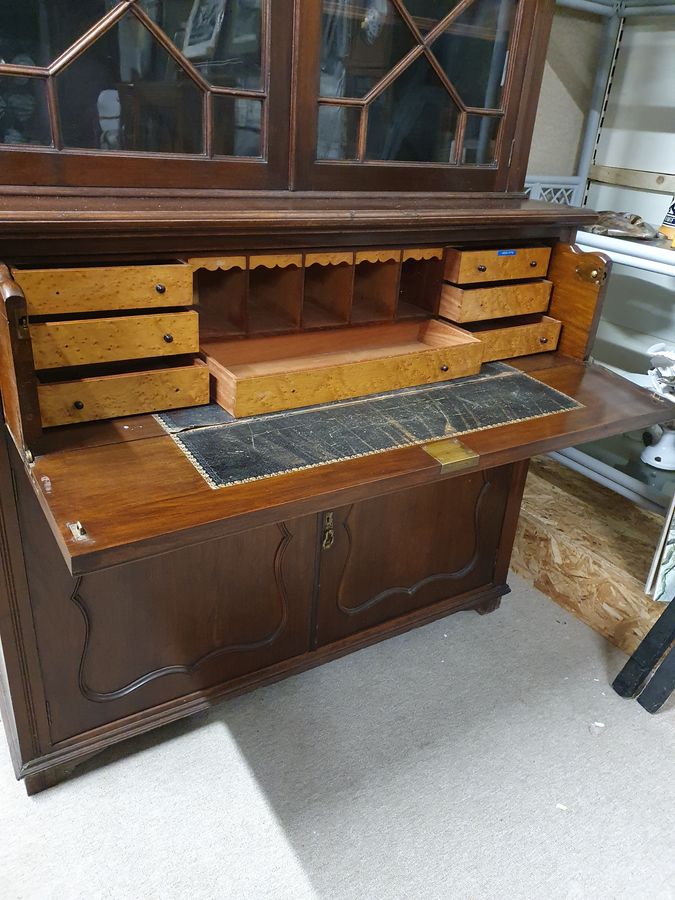 Antique Good Antique Secretaire Writing Desk Bookcase 