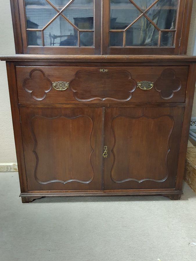 Antique Good Antique Secretaire Writing Desk Bookcase 