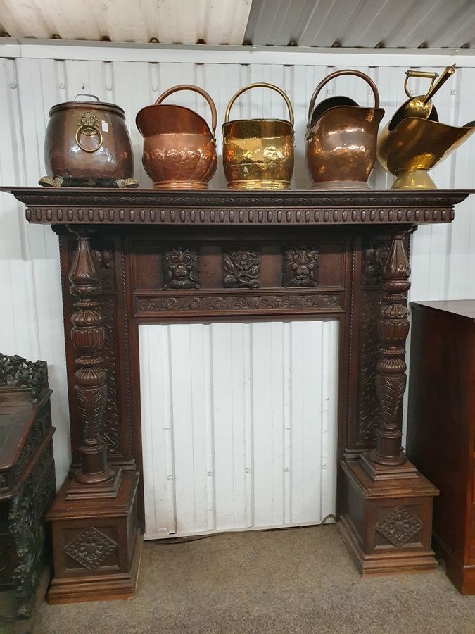 Antique Good Large Antique Fire Surround 