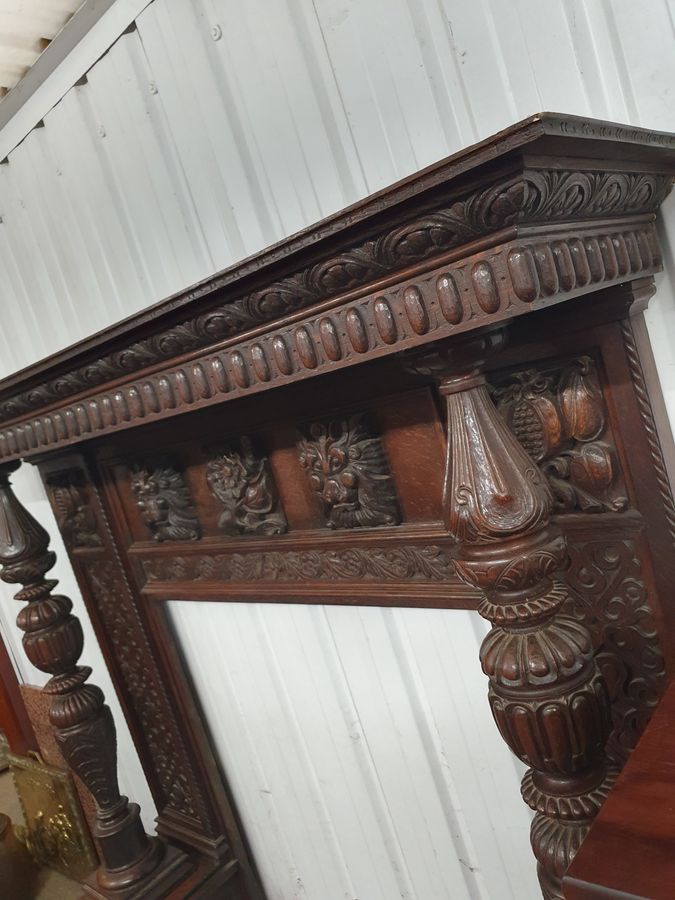 Antique Good Large Antique Fire Surround 