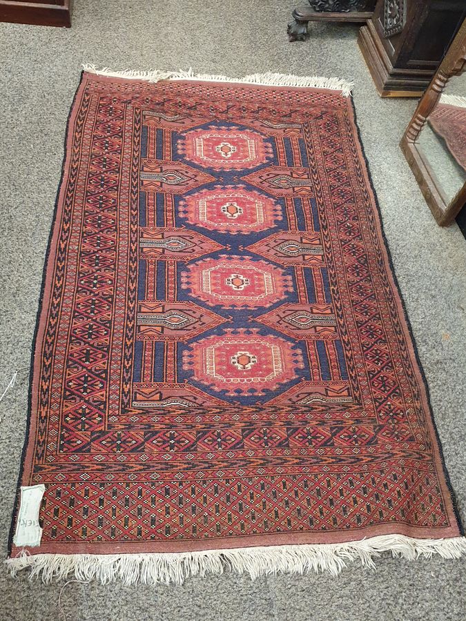 Antique Good Vintage Small Carpet Rug