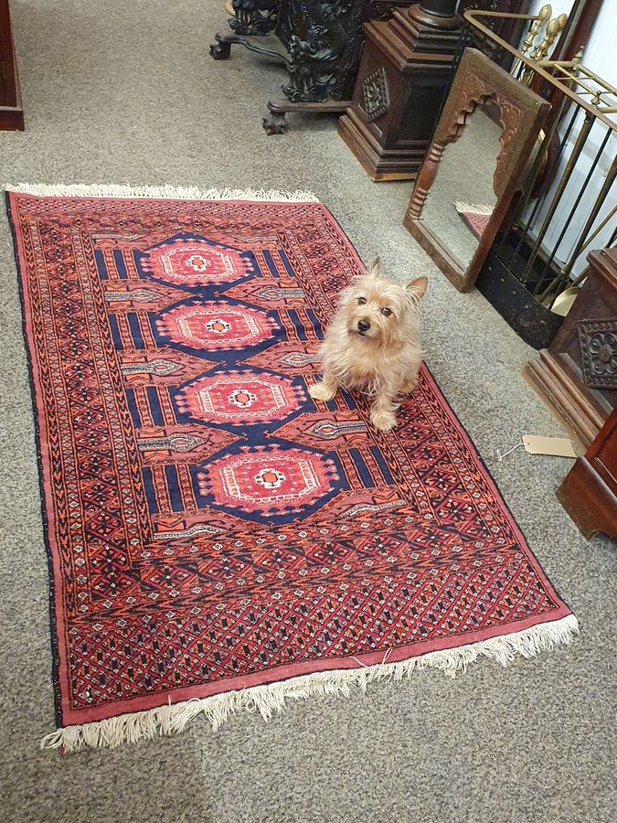 Antique Good Vintage Small Carpet Rug