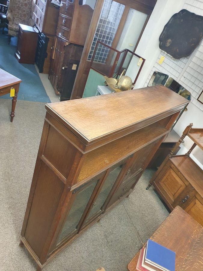 Antique Good Antique Arts & Crafts Liberty Style Oak Bookcase Side Cabinet