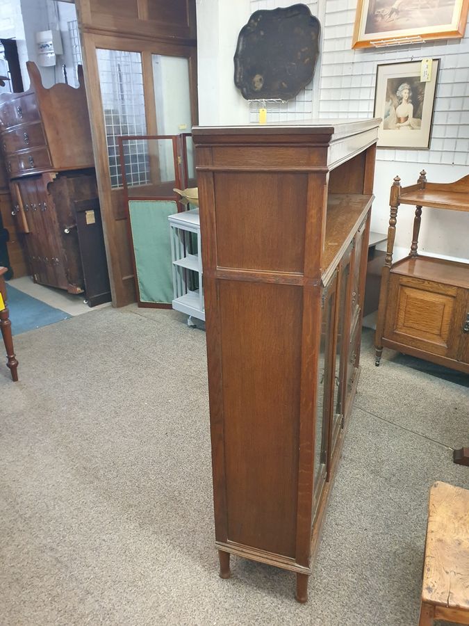 Antique Good Antique Arts & Crafts Liberty Style Oak Bookcase Side Cabinet