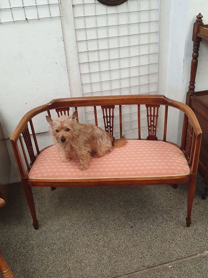 Antique Good Antique Window Seat Bedroom Chair Settee