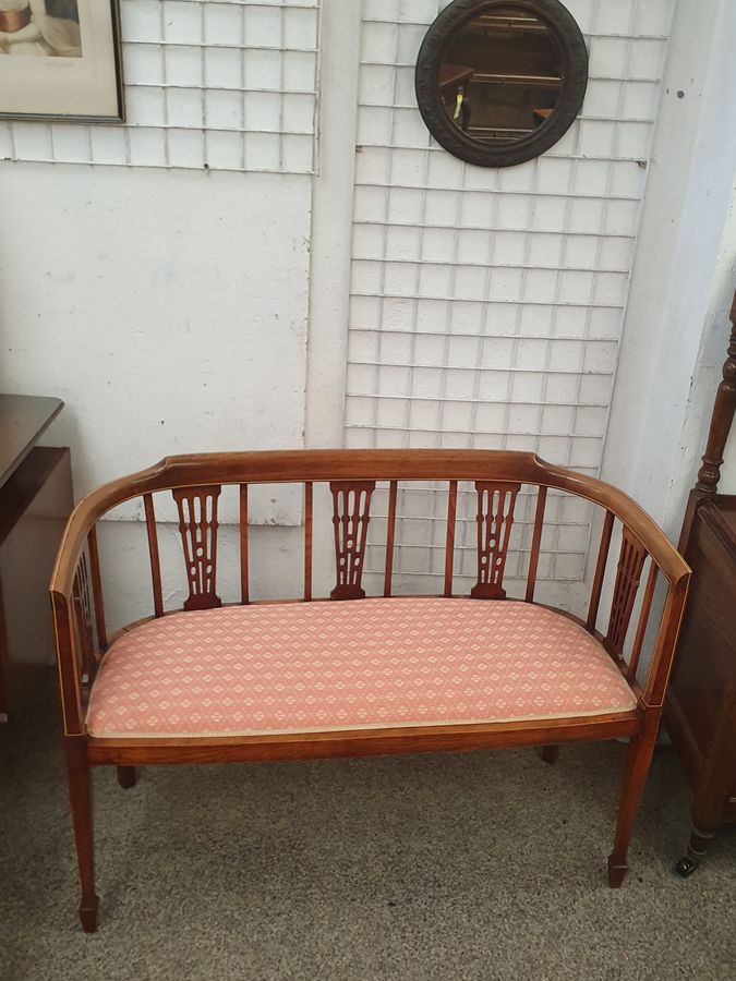 Antique Good Antique Window Seat Bedroom Chair Settee