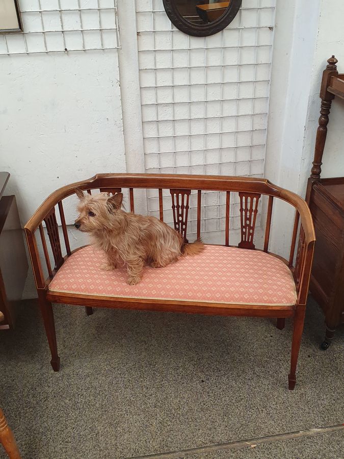 Antique Good Antique Window Seat Bedroom Chair Settee