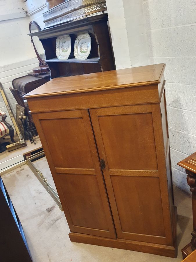 Small Antique Oak Wardrobe