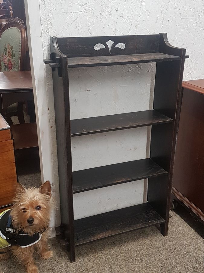 Antique Good Antique Arts & Crafts Bookcase Shelves 