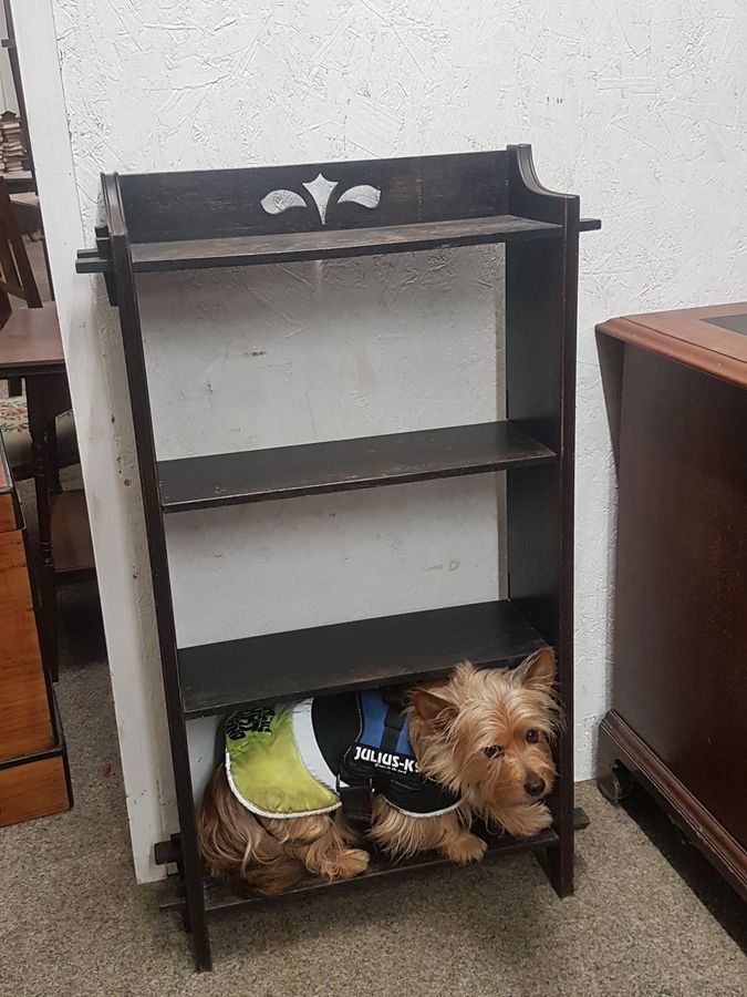 Antique Good Antique Arts & Crafts Bookcase Shelves 