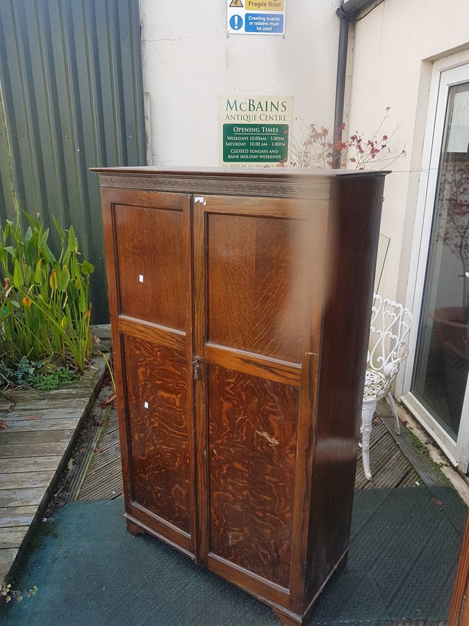 Small Antique Edwardian Wardrobe