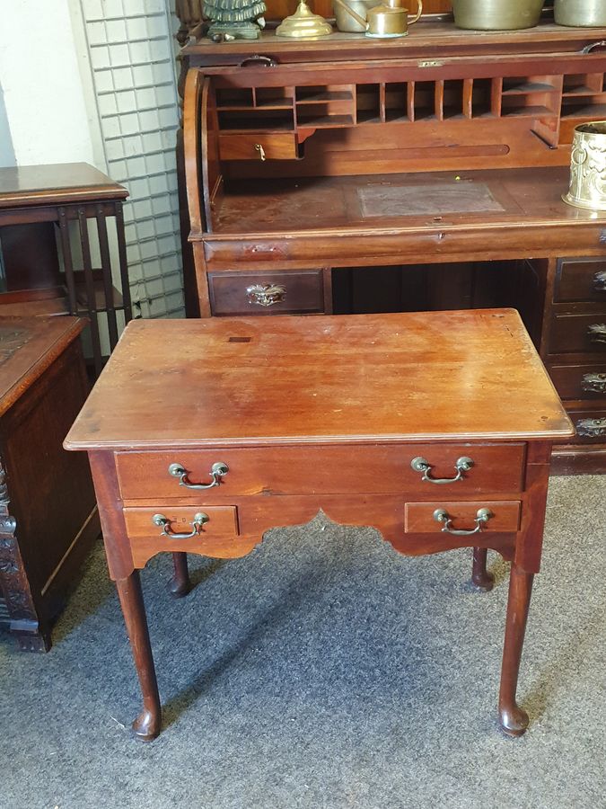 Antique Late 19thC Georgian Revival Lowboy Side Table