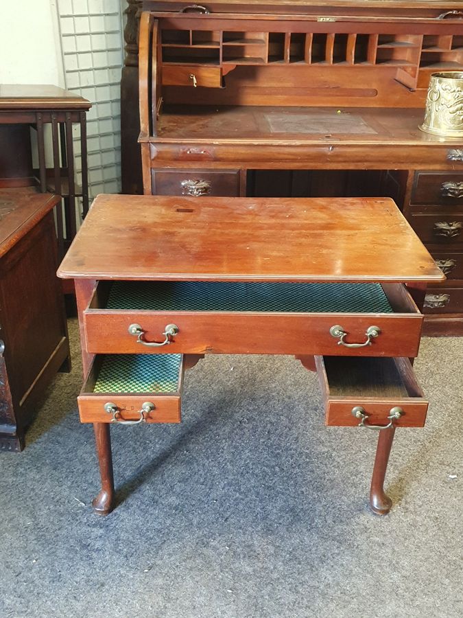 Antique Antique Late 19thC Georgian Revival Lowboy Side Table