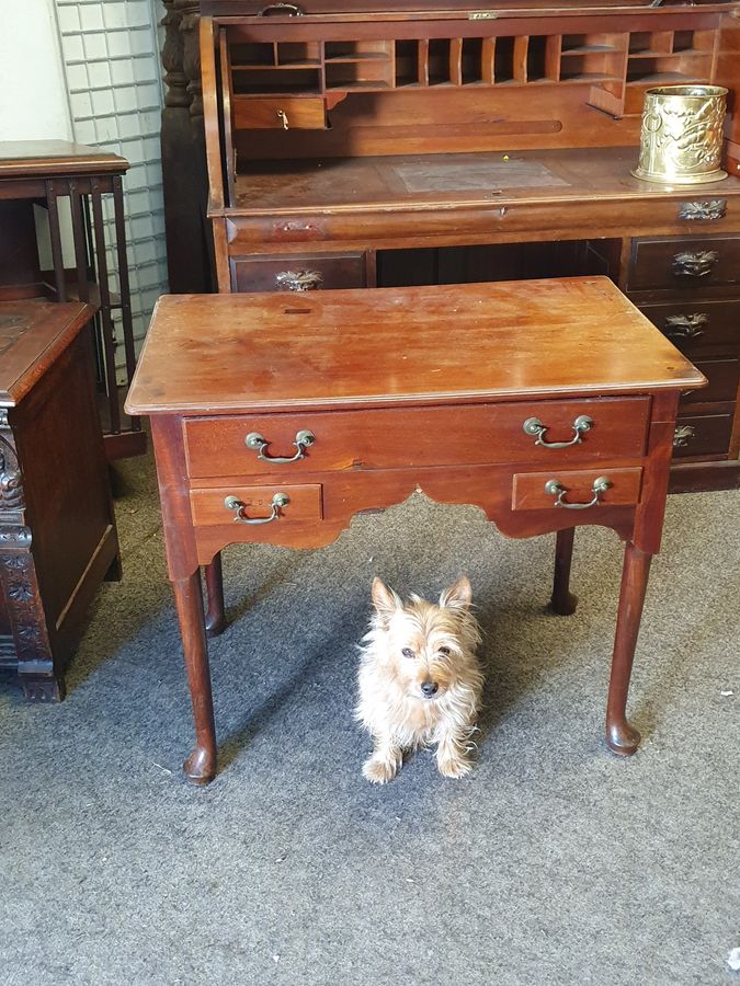 Antique Antique Late 19thC Georgian Revival Lowboy Side Table