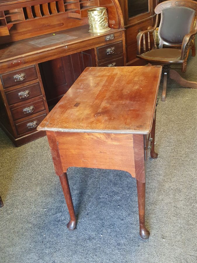 Antique Antique Late 19thC Georgian Revival Lowboy Side Table