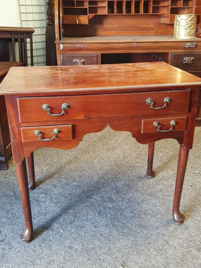 Antique Antique Late 19thC Georgian Revival Lowboy Side Table