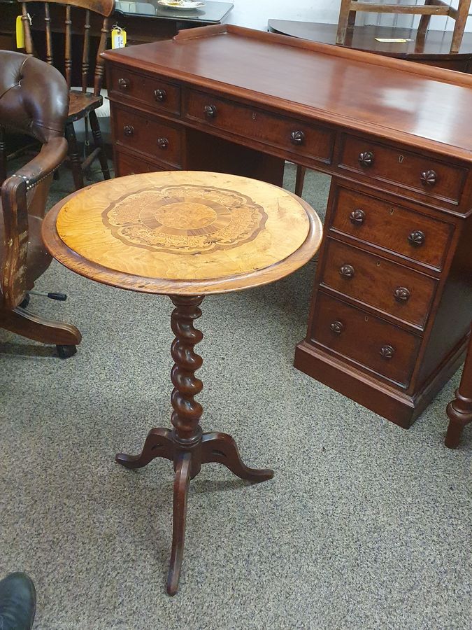 Antique Good Antique Victorian Tripod Table