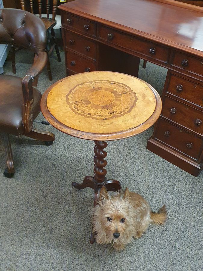 Antique Good Antique Victorian Tripod Table