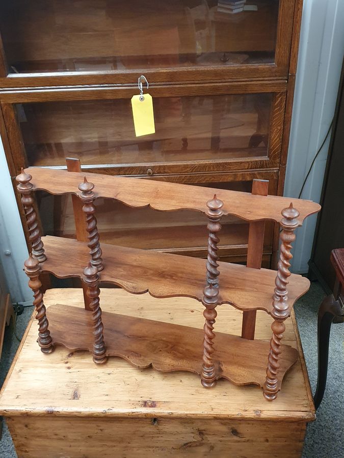 Good Antique Victorian Hanging Wall Display Shelves